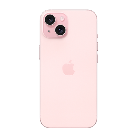 Pink iPhone 15 available in Huron County at Tuckersmith Communications.