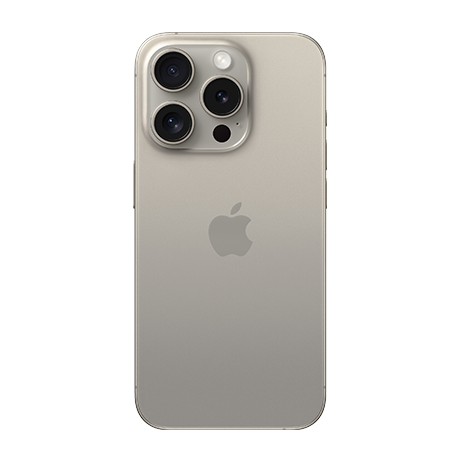 Natural Titanium iPhone 15 Pro Max available in Huron County at Tuckersmith Communications.